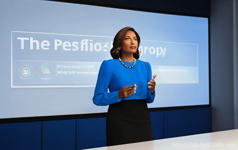 프레젠테이션 폰트 크기와 스타일 가이드 - Here are three detailed image generation prompts in English: