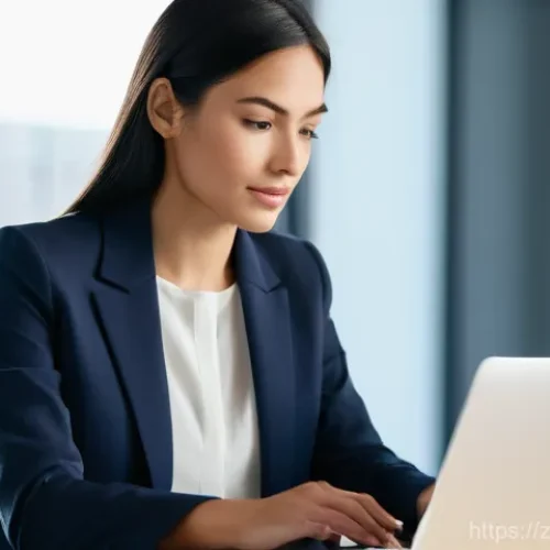 이력서에 사용하기 좋은 폰트 - **Prompt 1: The Professional First Impression**
    A close-up shot of a modern professional, perhap...